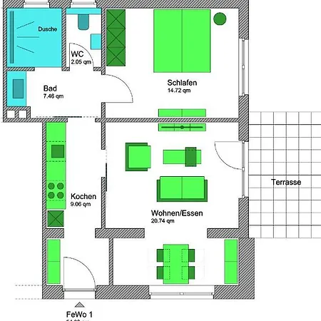 Friesenstrasse 13 Апартаменты